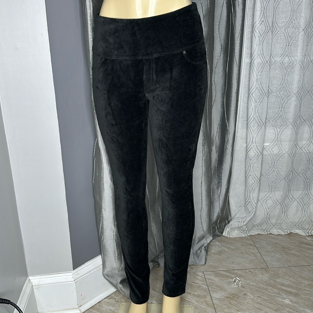 Khakis & Company Classic Apparel Tummy Control Knit Corduroy Legging Sz M